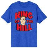 King Of The Hill Hank Hill Logo Crew Neck Short Sleeve Royal Heather Women's T-shirt
