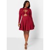 Rebdolls Women's Spellbound Cotton Double Cut Out Mini Skater Dress W. Pockets - 3 of 4