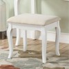 CAVINAS Vanity Desk with Mirror 32" Vanity Table with Oval Mirror, Upholstered Stool for Apartment, Bedroom - 2 of 4