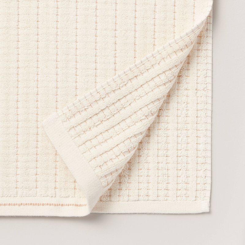 Hidden Stripe Terry Bath Towels Natural/Honey - Hearth & Hand™ with Magnolia, 5 of 6