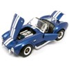 1964 Shelby Cobra 427 S/C Blue Metallic with White Stripes 1/18 Diecast Model Car by Road Signature - 3 of 3