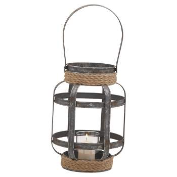 Rustic Reflections Candle Holder Lantern (12") - Olivia & May