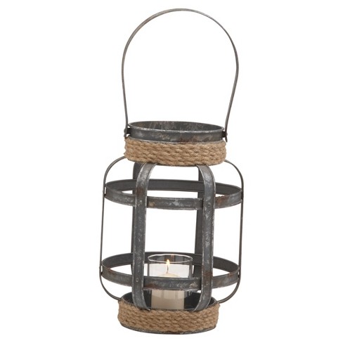 Rustic Reflections Candle Holder Lantern (12") - Olivia & May - image 1 of 4