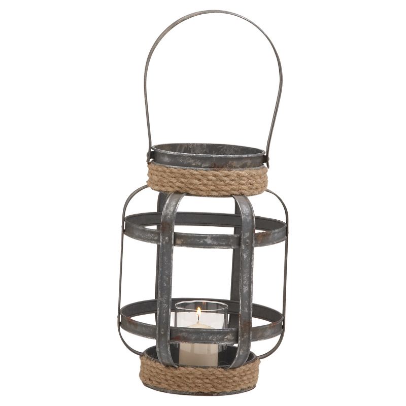 Rustic Reflections Candle Holder Lantern (12") - Olivia & May, 1 of 6