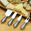 Cilio "Piave", Cheese Knife Set w/ wooden storage box, 5", Stainless steel - image 3 of 4