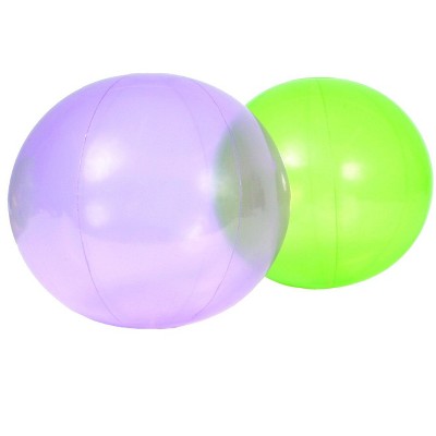 Sportime FingerLights Balls, 16 Inches, Green/Purple, set of 2