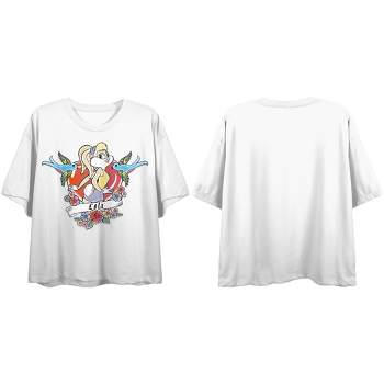 Looney Tunes Bugs Bunny & Lola Bunny White Graphic T-shirt-xxl : Target