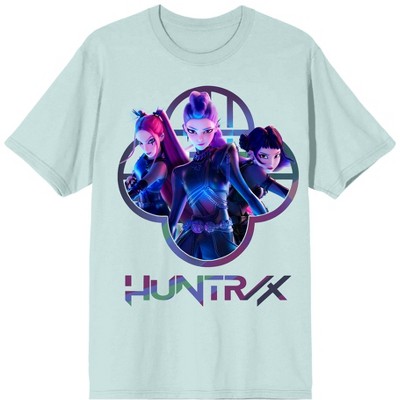 Kpop Demon Hunters Huntrix Capture Color Adult Crew Neck Short Sleeve T-Shirt