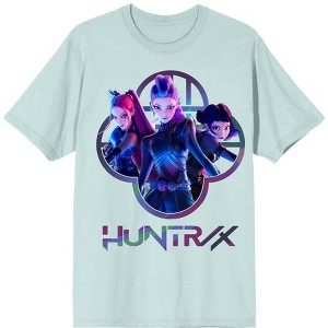 Kpop Demon Hunters Huntrix Capture Color Adult Crew Neck Short Sleeve T-Shirt - 1 of 1