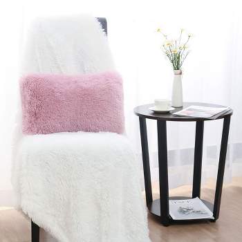 1 Pc Shaggy Faux Fur Decorative Plush Throw Pillow Cover - PiccoCasa