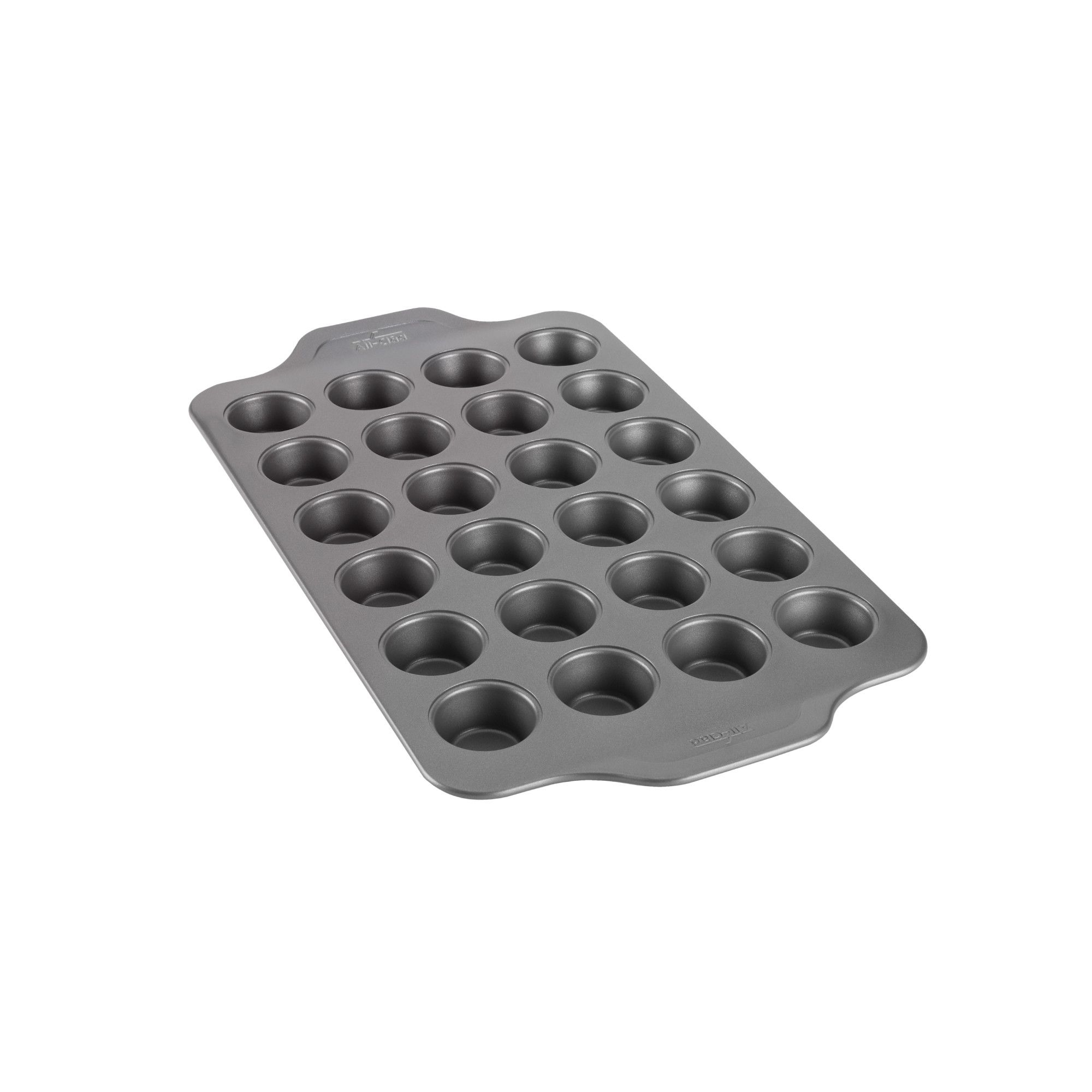 All-Clad 24 Cup Nonstick Mini Muffin Pan Bakeware,Pro-Release, Gray
