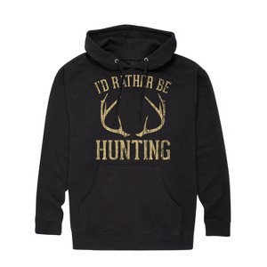 Men's - Country Casuals - I'd Rather Be Hunting Graphic Fleece Pullover Hoodie - 1 of 4