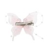 Unique Bargains Duckbill Butterfly Bead Hair Clips Pink White 1 Pc - 4 of 4