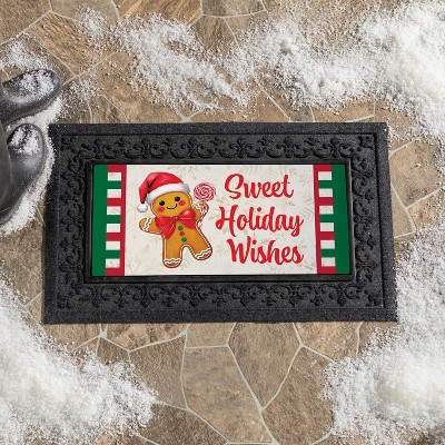 Evergreen Sassafras Holiday Christmas Gignerbread Man Switch Mat