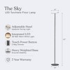 Brightech Sky Modern Dimmable Integrated LED Torchiere Floor Lamp Brushed Nickel: Touch Sensor, 3-Year Warranty, UL Listed - 3 of 4