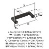Amerock Balata Pull for Cabinets, Drawers, and Furniture - 3 of 4