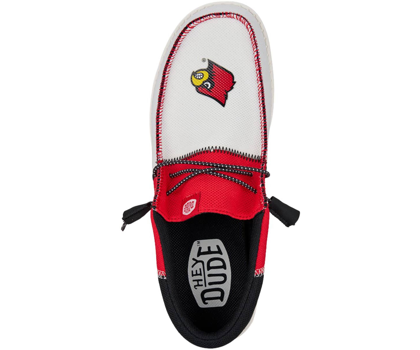 Мужские кроссовки HEYDUDE Wally Tri Louisville Cardinals, цвет: Красный — фото 3