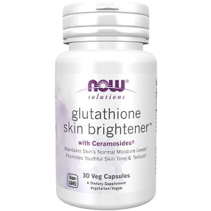 Glutathione Skin Brightener with Ceramosides by Now Foods  -  30 VegCap - 1 of 3