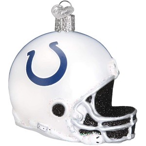 Old World Christmas Blown Glass Ornament for Christmas Tree, Indianapolis Colts Helmet - 1 of 3