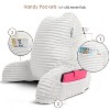 Nestl Reading Pillow for Bed with Fleece Blanket, Standard Bed Pillows for Sitting Up in Bed, Bed Rest Pillow - 3 of 4