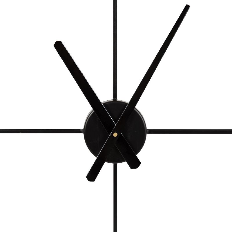 Kate and Laurel Willet Square Metal Wall Clock, 22x22, Black, 4 of 9