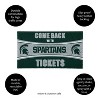 Evergreen Come Back with Tickets Michigan State University 28" x 16" Woven PVC Indoor Outdoor Doormat - 3 of 4