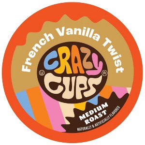 Crazy Cups French Vanilla Twist Flavored Coffee Pods - 1 of 3