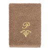 Linum Home Textiles 100% Turkish Cotton MONICA Gold Thread 3PC Embellished Towel Set - 4 of 4