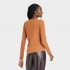 Women's Long Sleeve Side Ruched T-Shirt - A New Day™ - image 2 of 3
