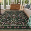 1200Gsm 100% Polyester 350g Pearl Velvet Washable Foldable Carpet XL Floral Printed Carpet with Modern Floral Style - 3 of 4