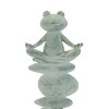 Yoga Frog on Rock Stack Statue (Set of 4) - 3 of 3