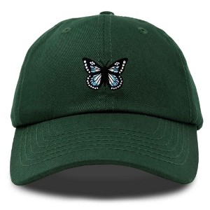 Dalix Butterfly Embroidered Cap Cotton Baseball Hat Garden Womens - 1 of 4