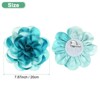 Unique Bargains Alloy Satin Fabric Big Rose Flower Dainty Brooches Pins 1 Pc - 3 of 4