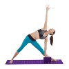 Gaiam Beginner's Yoga Starter Kit Set (Yoga Mat, Yoga Blocks, Yoga Strap) -  Light 4mm Thick Printed