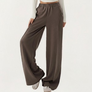 Anna-Kaci Active Women’s High Waist Wide Leg Pants with Soft Stretch Fabric Relaxed Flowing Silhouette - 1 of 4