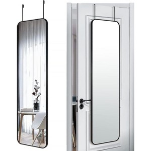 47x14 Mirror Rectangle Full Body Length Door Hanging Wall Mounted Metal Aluminum Alloy Frame - 1 of 4