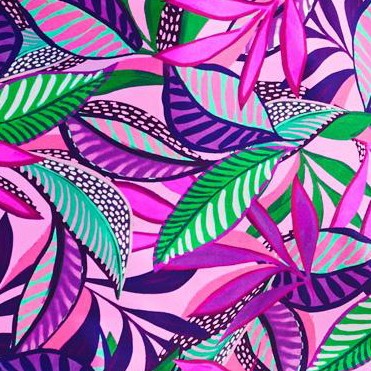 purple palm leaves