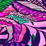 purple palm leaves