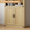 71.65" Farmhouse Arched Bookcase, 5-Tier Wooden Storage Shelf, Decorative Bookshelf for Living Room and Home Office - 4 of 4