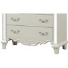 Milan Mirror Framed Chest made with Wood in White - 3 of 4