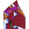 LA LEELA Mens Hawaiian Shirts Short Sleeve Button Down Shirt Men's Party Shirts Casual Holiday Tropical Island Shirts for Men S Purple Parrot, Red - 4 of 4