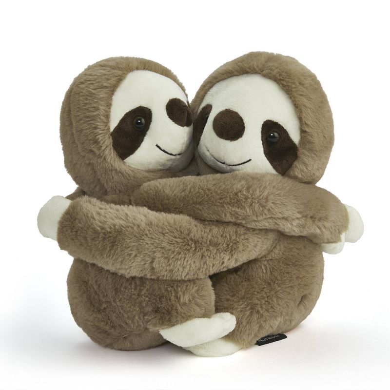 FAO Schwarz 9&#34; Hugging Sloths 2pc Toy Plush, 1 of 9