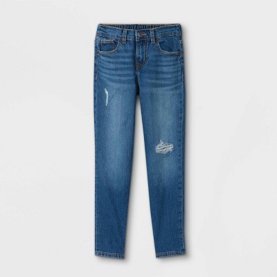Girls' High-Rise Ankle Straight Jeans - Cat & Jack™