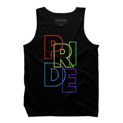 Adult Design By Humans Pride Sleek Text By MANGAZaB Tank Top
