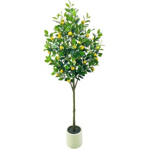 Coucheta Artificial Trees - Potted Faux Plants for Indoor/Outdoor Holiday, Home & Wedding Décor in Various Styles & Heights - 1 of 4
