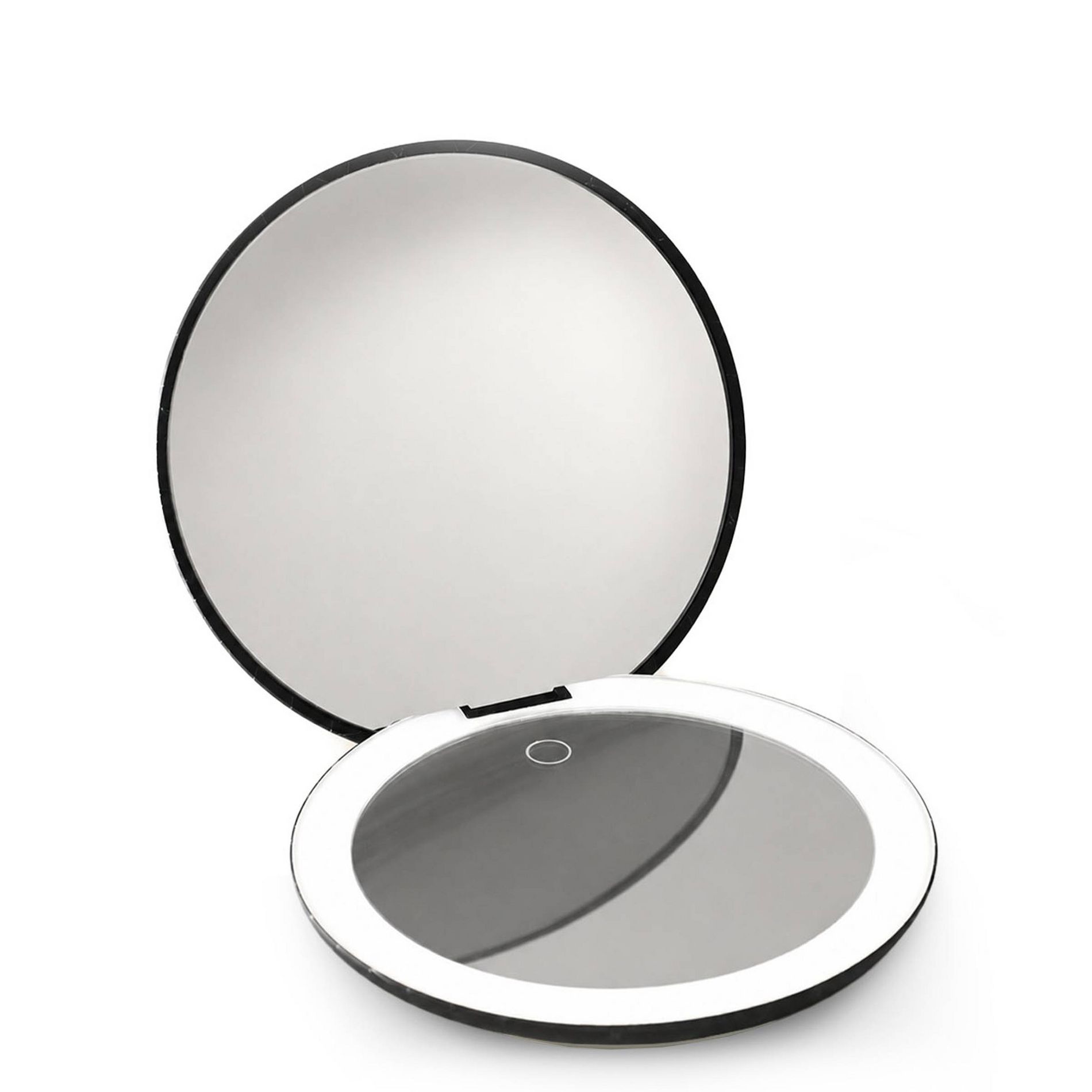 Ilios Lighting Rechargeable LED Compact Makeup Mirror 10x / 1x Black - Beauty Studio