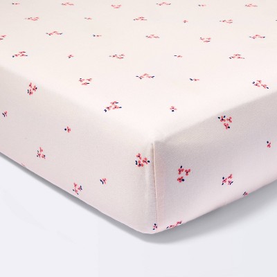 Fitted Crib Sheet Small Floral - Pink - Cloud Island™