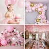 PartyWoo Balloons Light Pink Pastel Baby Pale Small Mini 5 Inch 50 pcs - 4 of 4