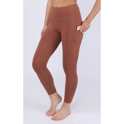 Yogalicious Womens Lux Ultra Soft High Waist Squat Proof Ankle Legging -  White - Medium : Target