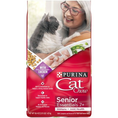 Cat Chow Senior Dry Cat Food - 50.4oz